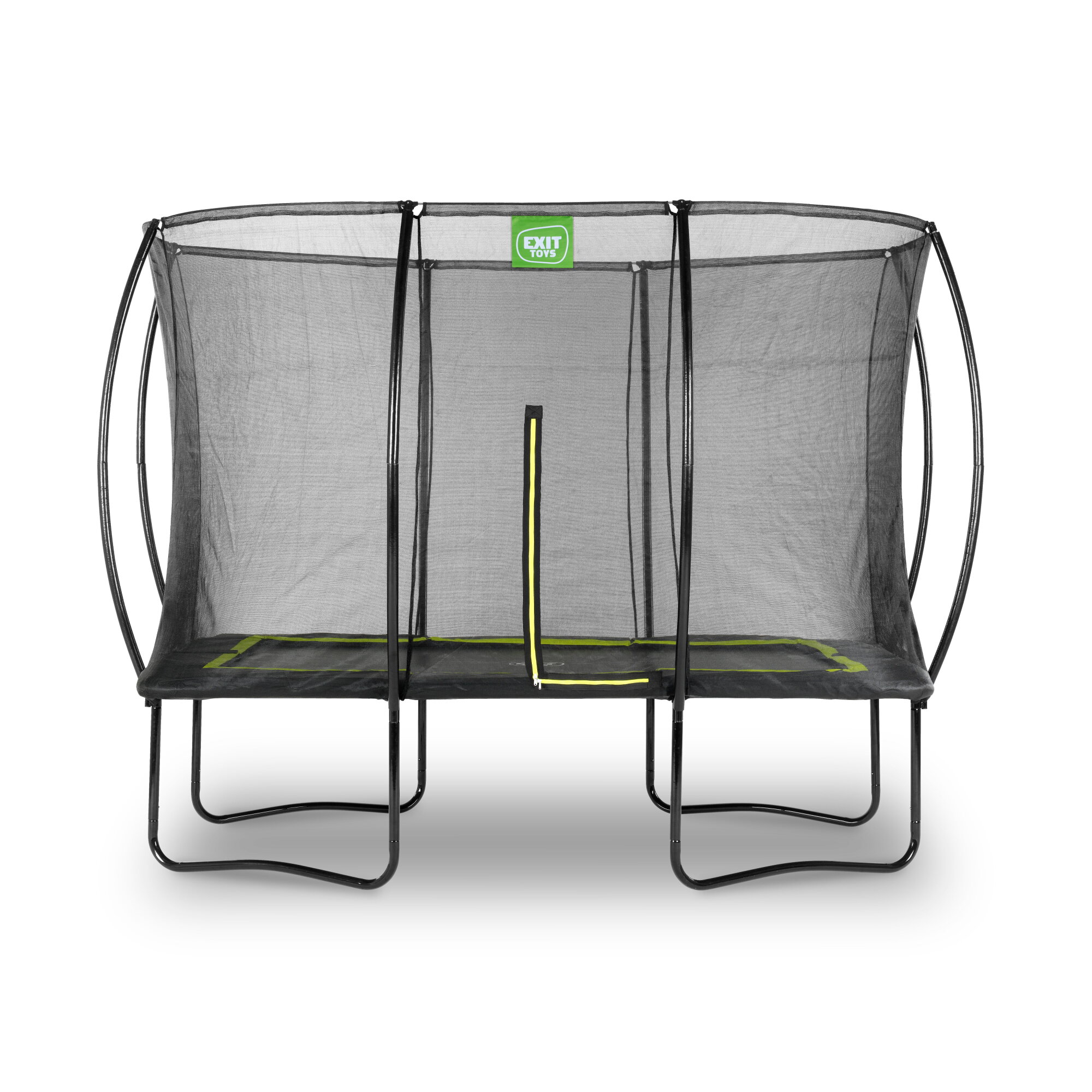 EXIT Toys Silhouette Trampolin 214 x 305 cm rechteckig mit Sicherheitsnetz und Stahlrahmen bis 120 kg schwarz - Bild 4