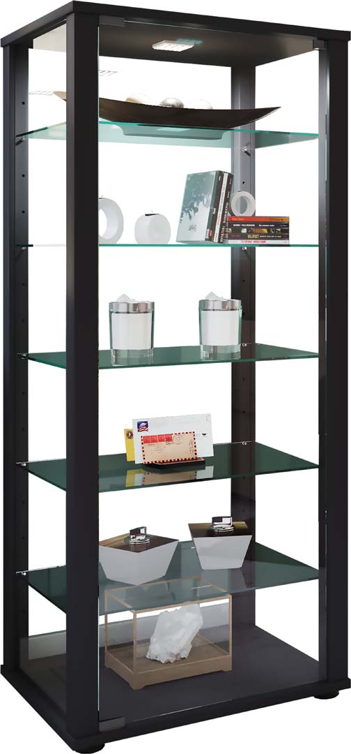 Vcm Schwarz Vitrine + Buffetschrank, Kavis (50 X 38 X 115 Cm) - Image 6