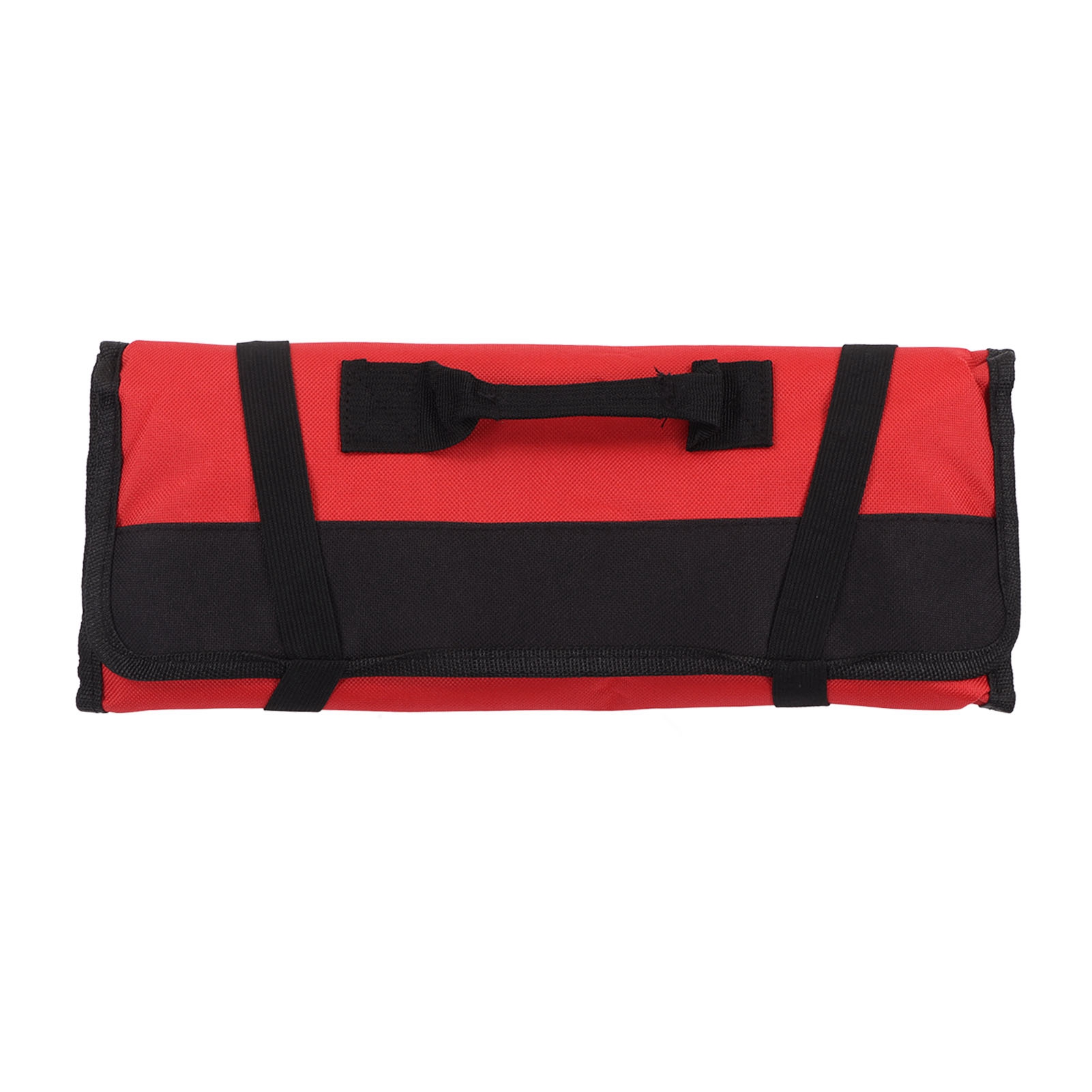 Sacoche à outils roulable en toile Oxford 600D, résistante à l'usure et imperméable, avec poignée et sangles, rouge