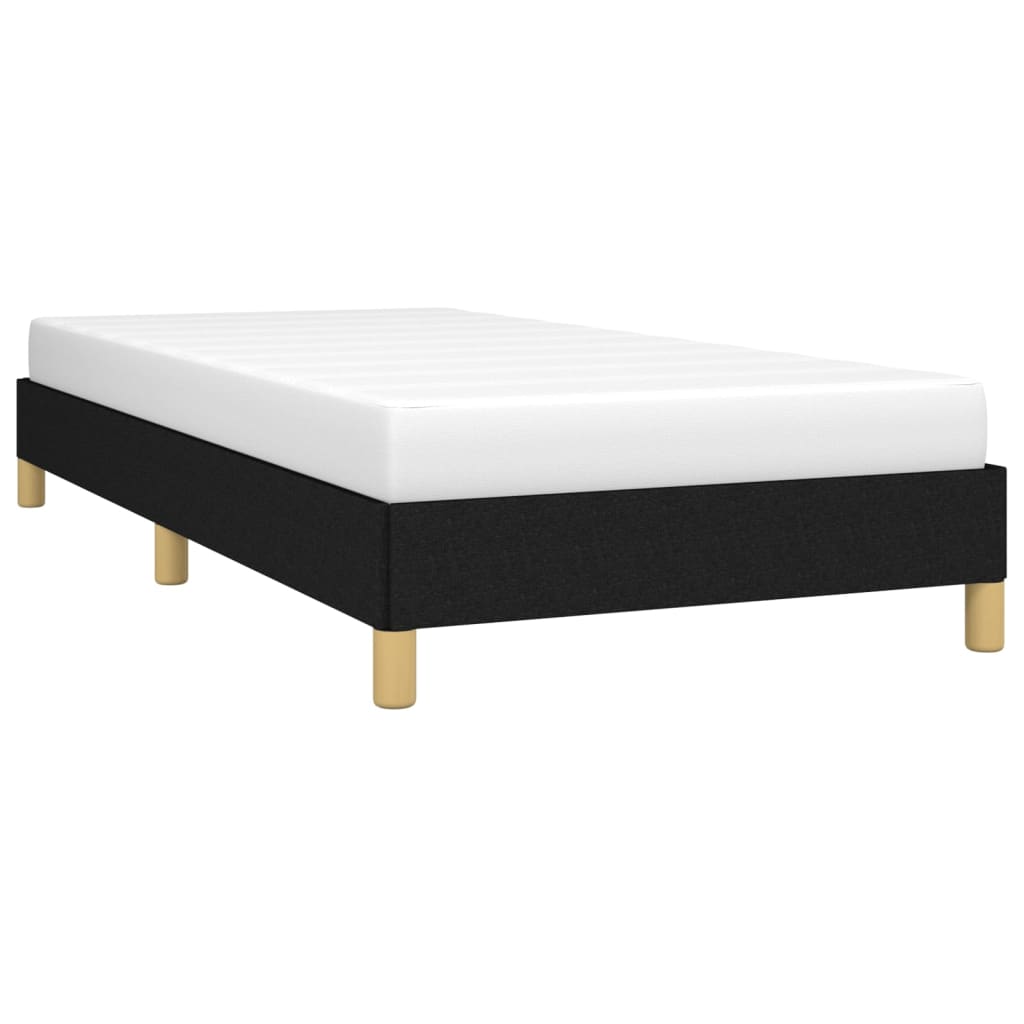 Cadre De Lit Noir 90x190 Cm Tissu