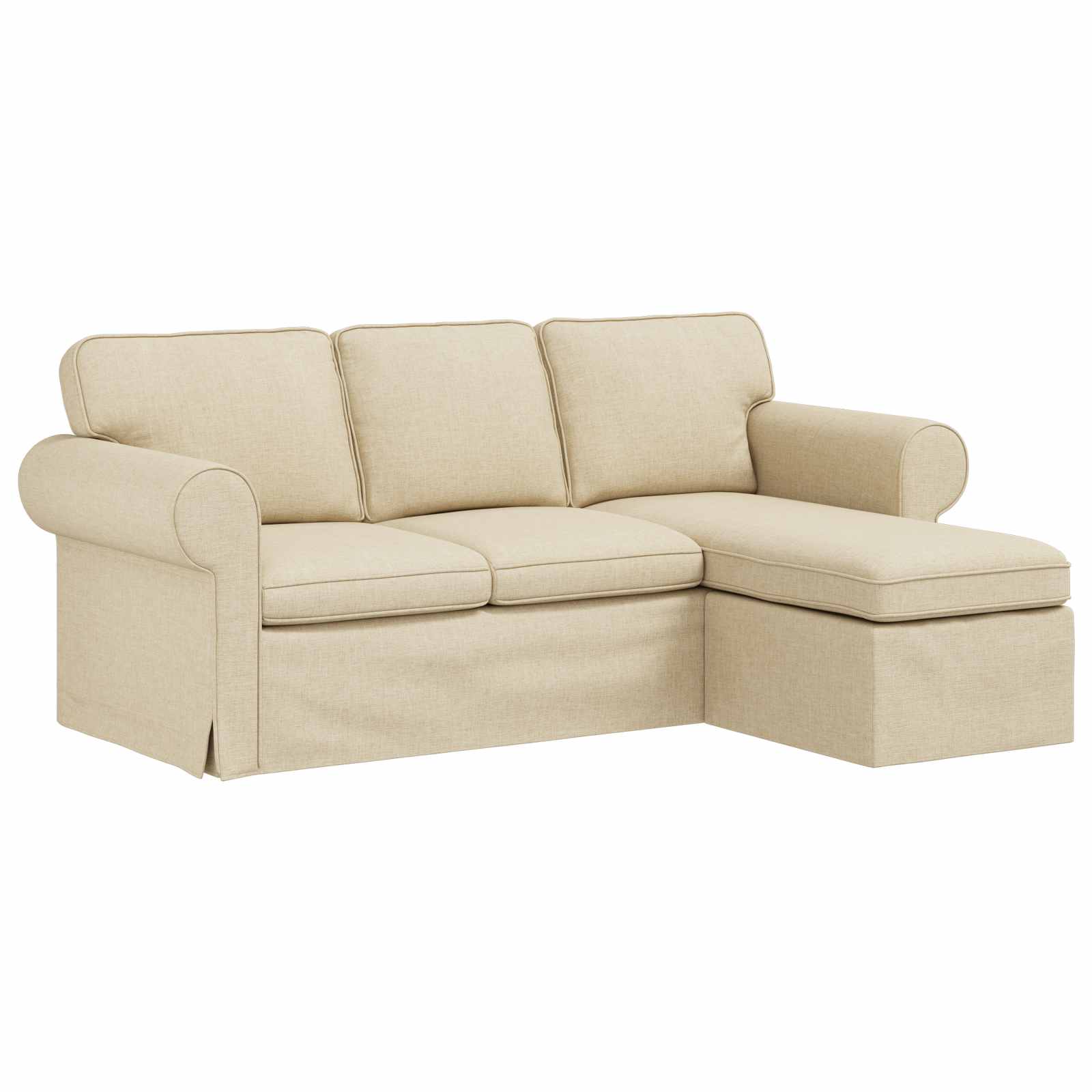 Sofa Cream 195 X 138 X 80 Cm Fabric Vidaxl