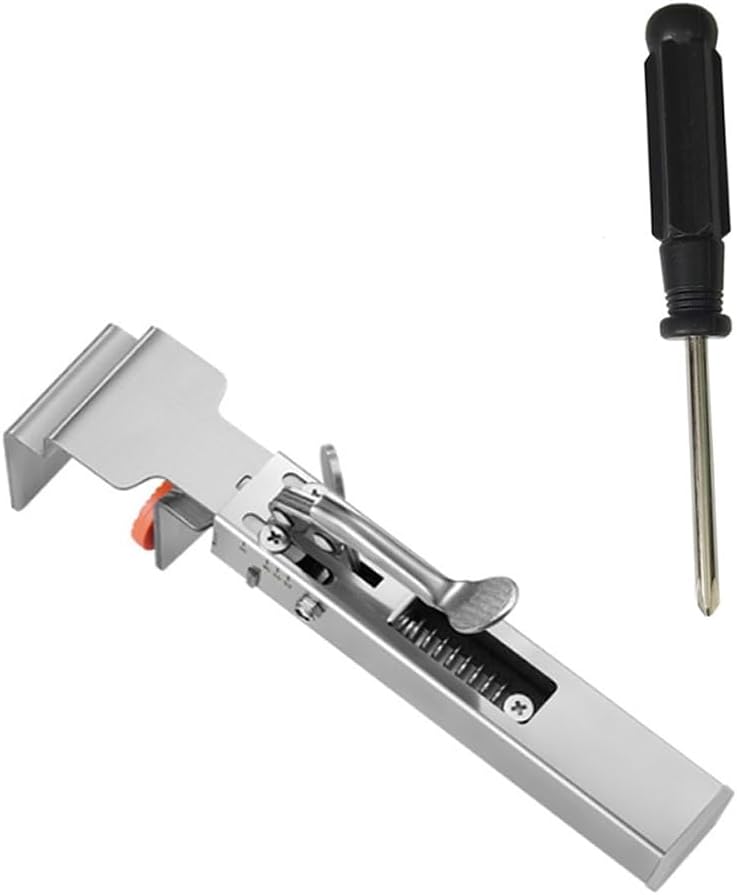 Serre-joint de fixation de tiroir réglable, tête renforcée 2 mm, gabarit inclus