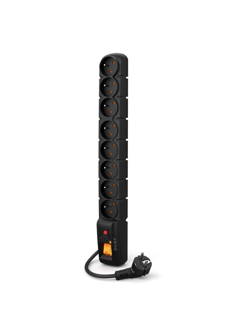 Hsk Schwarz Steckdosenleiste, S8 8 Ac-Ausgänge (8X, Cee 7/5, 5 M) - Image 7
