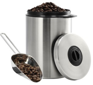 Xavax Versilbert Modèle Kaffeedose Silber Modernes Design 1 Kg