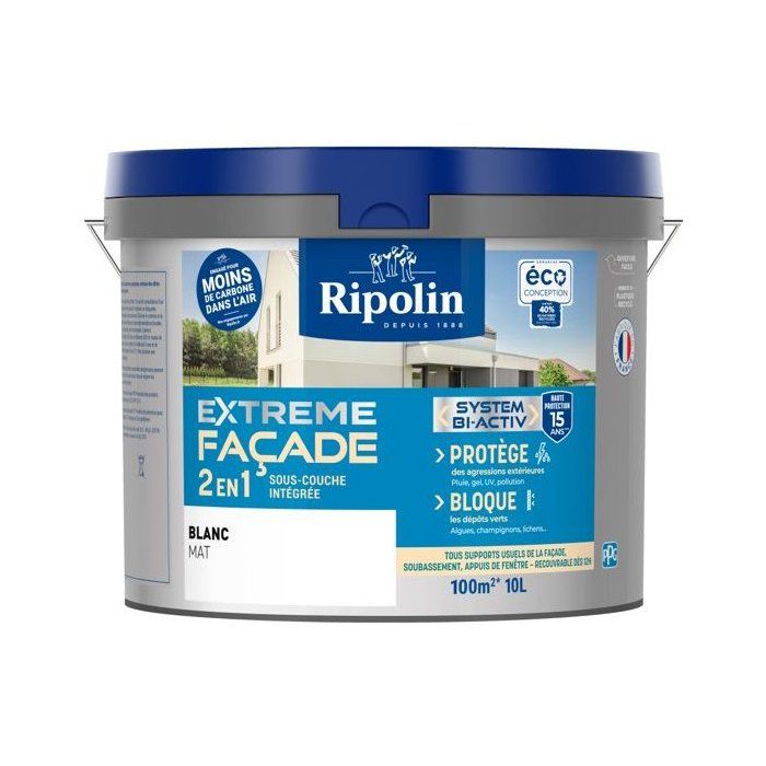 Ripolin Protection Extreme Fassade Weiss Mat 10 L