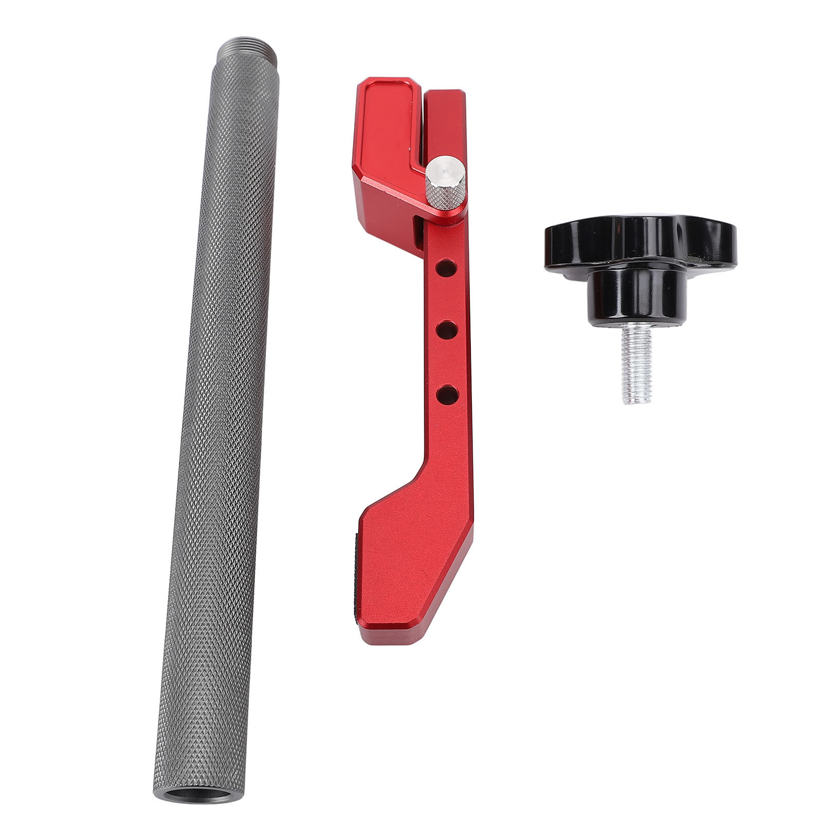 Pince pour chien d'établi en alliage d'aluminium, trou de 19 mm, serrage stable avec vis de réglage, rouge