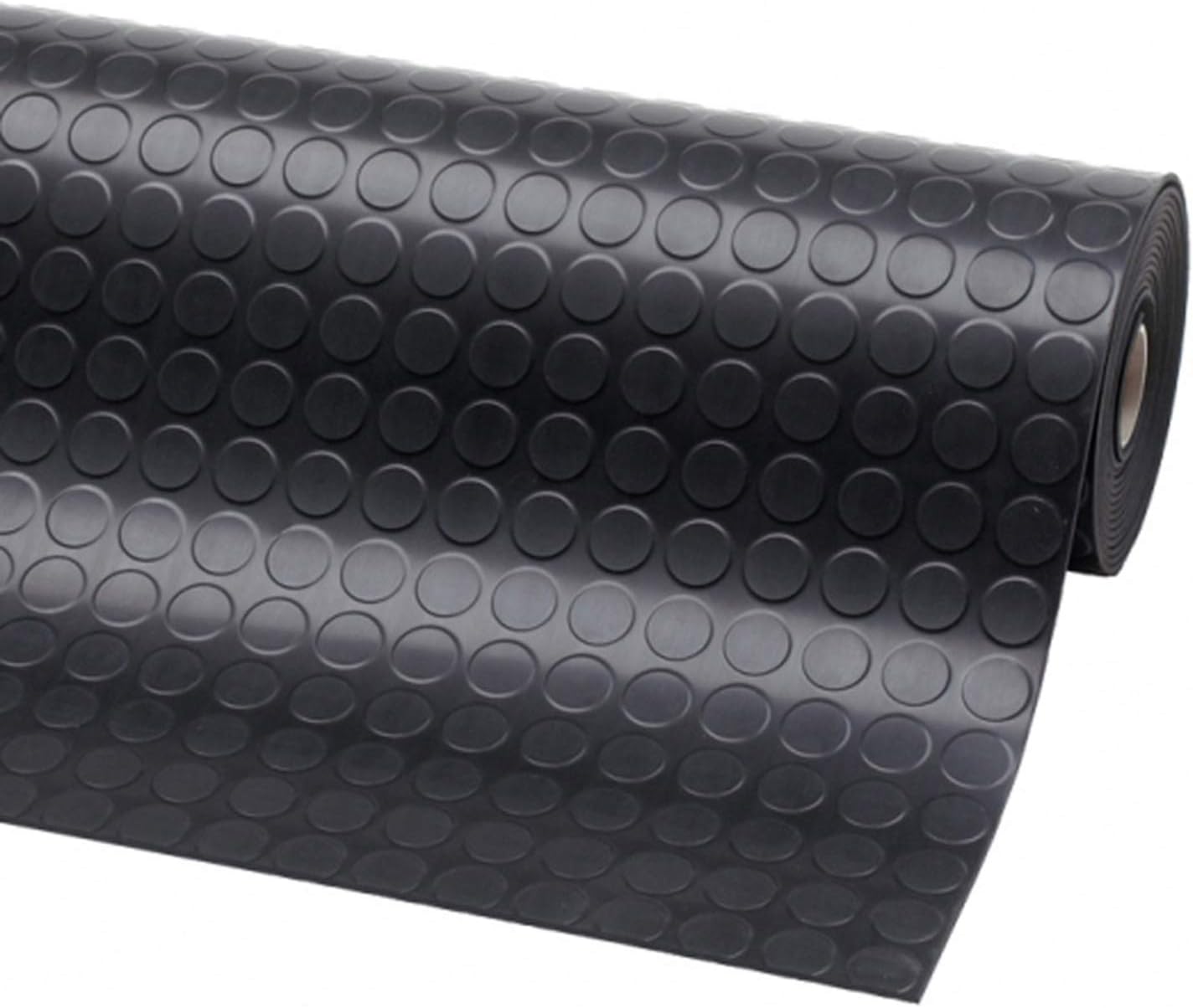 Tapis d'isolation en caoutchouc noir antidérapant, 1 x 5 m, 3 mm d'épaisseur