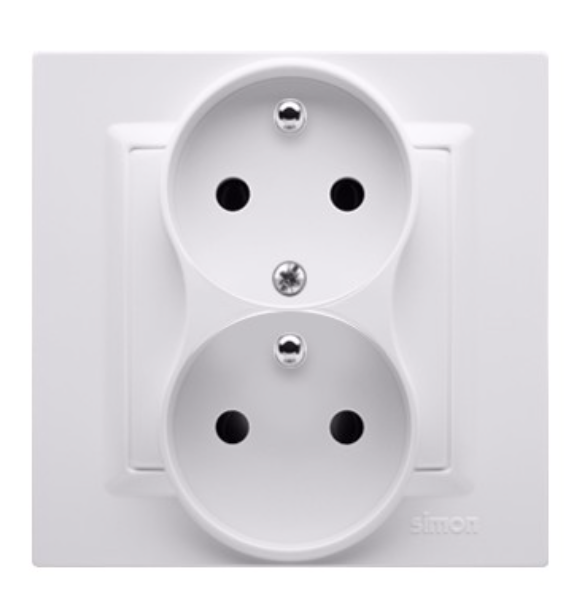 Oem Weiß Simon 10 Doppelsteckdose Mit/Mit Phasenverschiebungsfunktion 16A 250V Cgz2t/11