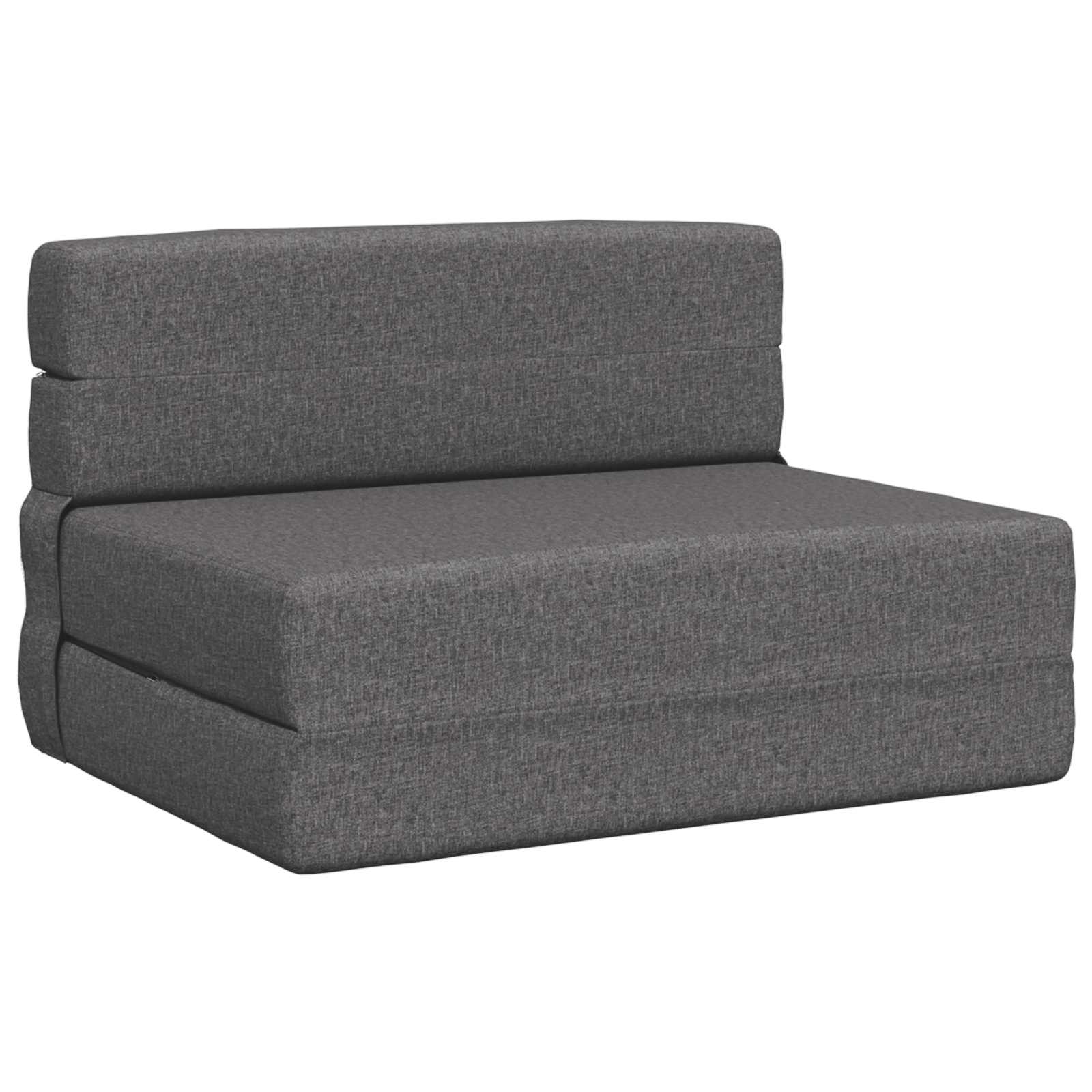 Foldable Sofa Bed Light Grey 70 X 72 X 60 Cm Fabric Vidaxl
