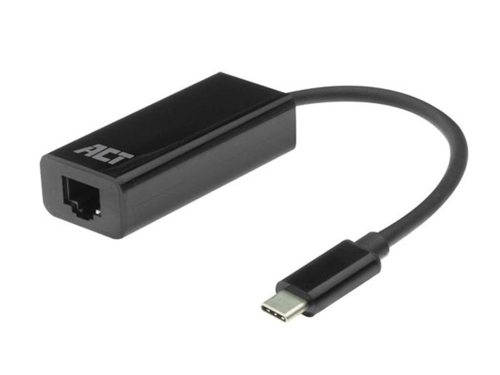 ACT USB-C Gigabit network adapter (USB-C, RJ45 Gigabit Ethernet (1x)), Netzwerk Adapter, Schwarz - Bild 4