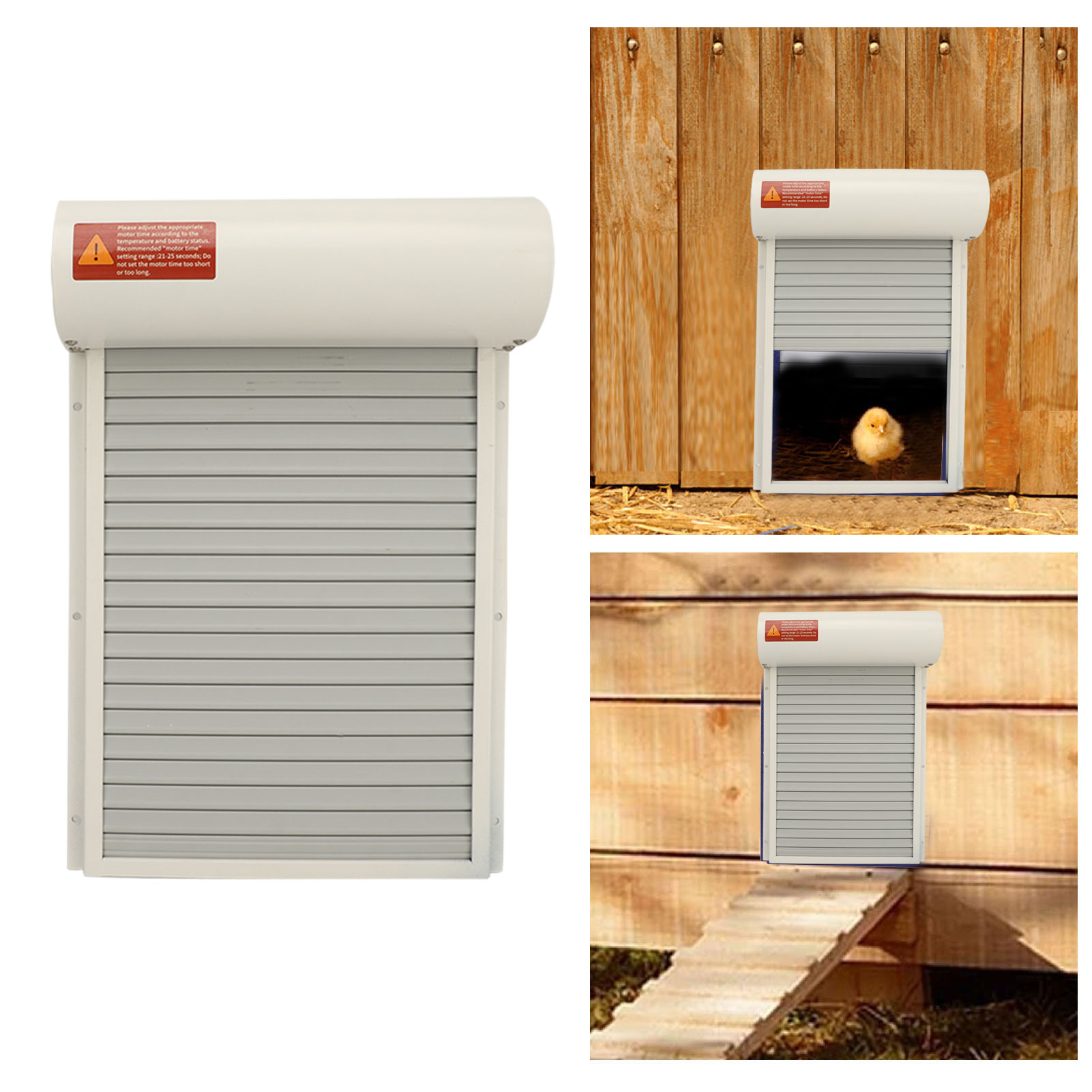 Porta Automatica Per Pollaio Con Controller A Led E Modalità Manuale. Adatta A Polli, Anatre E Oche. Modalità Manuale. Robusta Porta Automatica Per Pollaio Con Controller A Led.