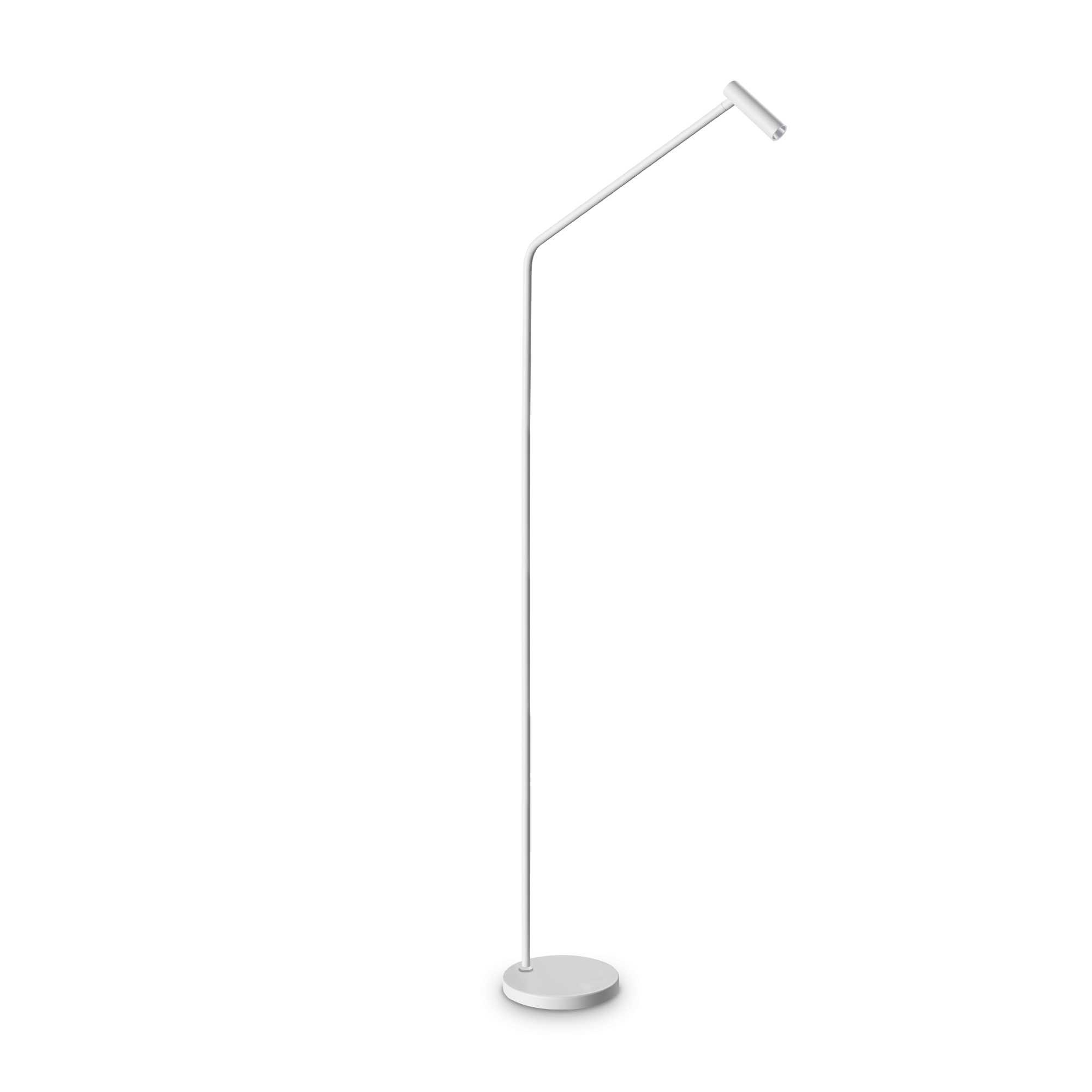 Ideal Lux Piantana Da Terra Contemporanea Easy Metallo Bianco Led I...