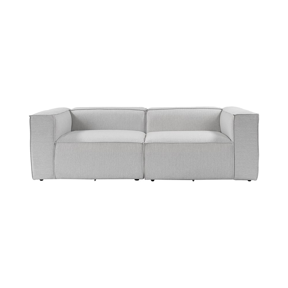 Ahd Amazing Home Design Sofa 2-Sitzer Modern Modular Aus Leinen Fora 2 - Grau 8684282460336