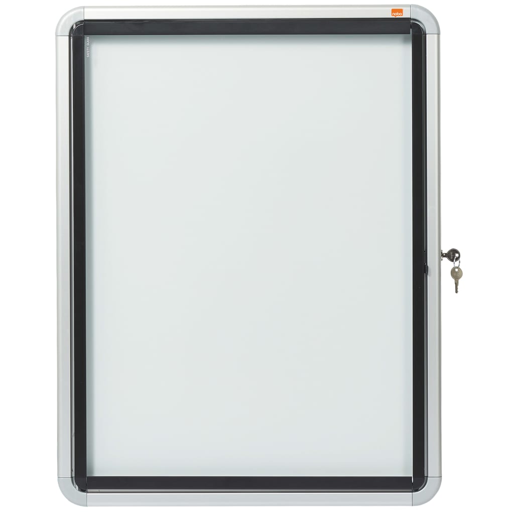 Nobo Premium Plus Schaukasten fr den Auenbereich 4  A4 weie magnetische Metall-Rckwand Klapptr - Image 5