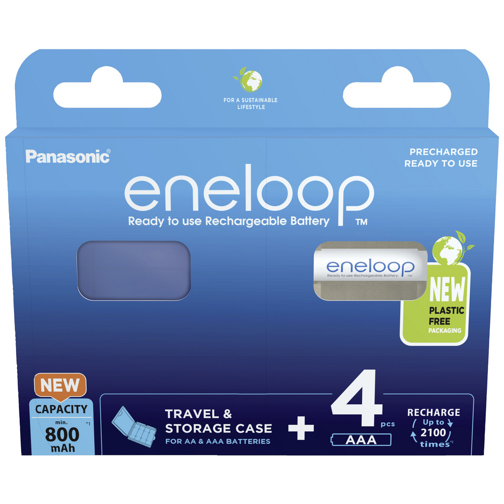 Panasonic Eneloop Micro Akku Bk-4Mcdec4be Ni-Mh 1,2V / 800Mah