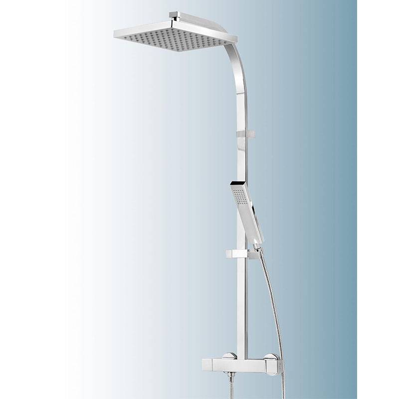 Schulte Duschmaster Rain Ii D9635 Mit Thermostat, Kopfbrause Eckig