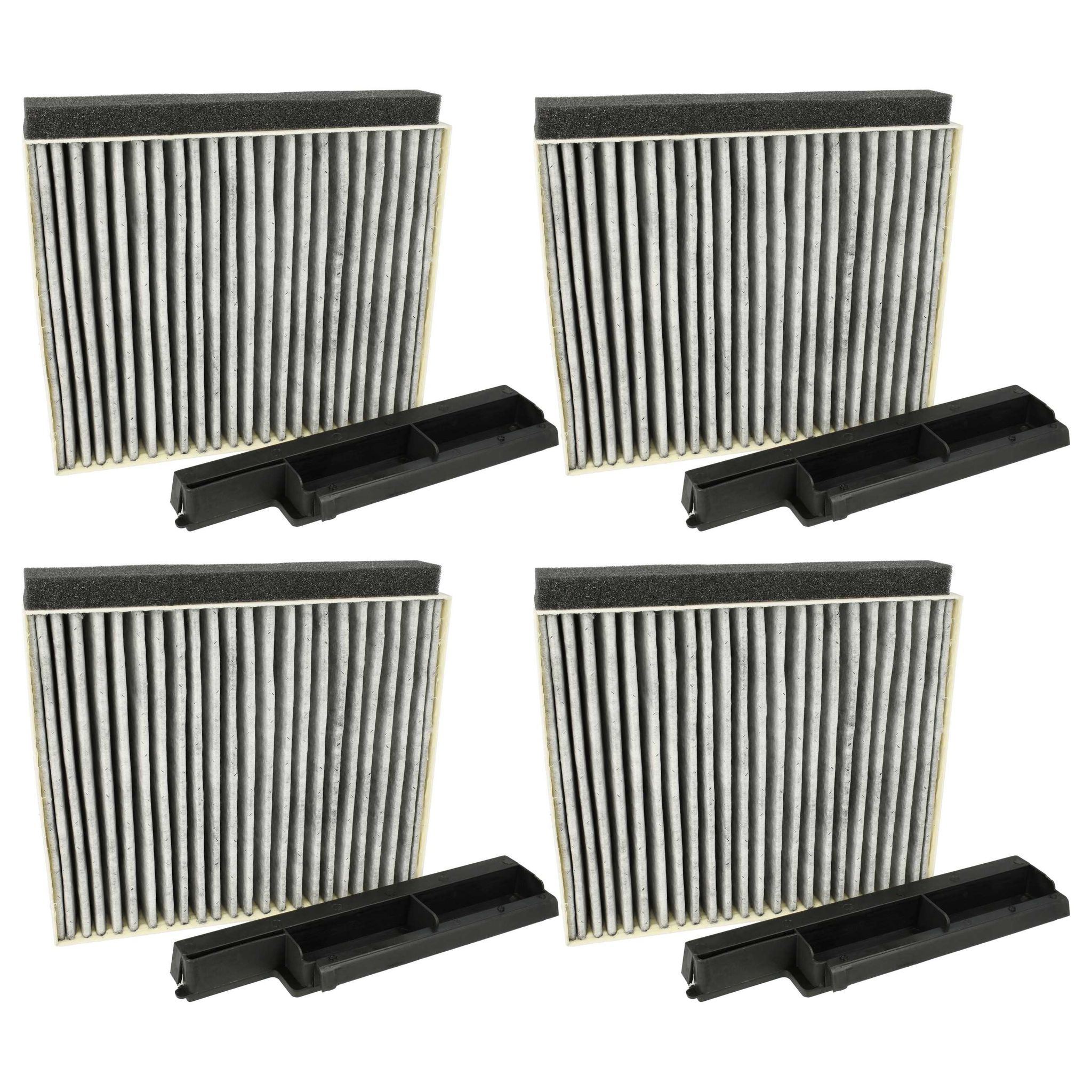 Vhbw 4x Aktivkohlefilter Ersatz Für Constructa 8720094253404  11022296, As-azkf8040, 17006795 Für Dunstabzugshaube + Halterahmen