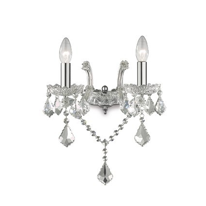 Grau Florian Ap2, Wandleuchte, Ideal Lux - Colore: Cromato - Bild 3