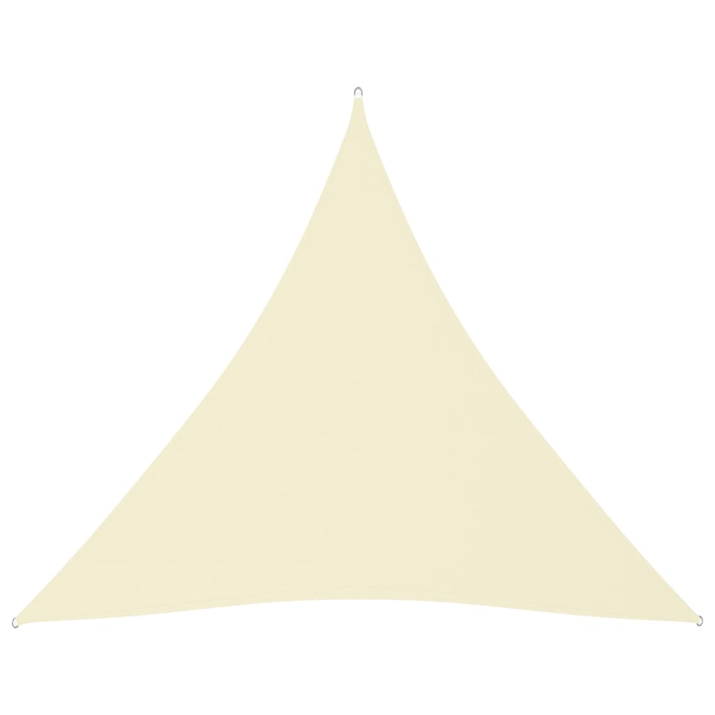 Bonnevie - Voile D'Ombrage Voile De Parasol - Toile D'Ombrage Tissu Oxford Triangulaire 3x3x3 M Crème Bv930225 - Crème