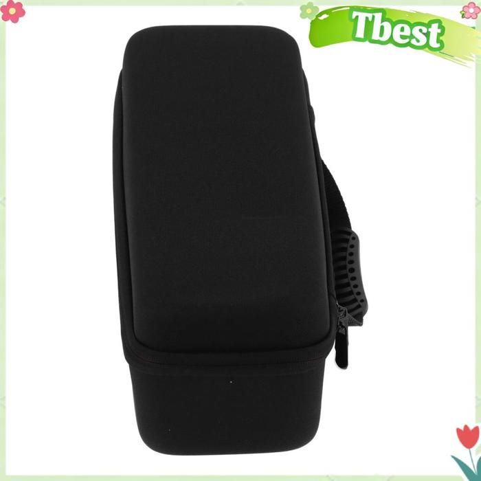 Sac de rangement pour outils capillaires, transport antichoc pour peigne et linge, noir