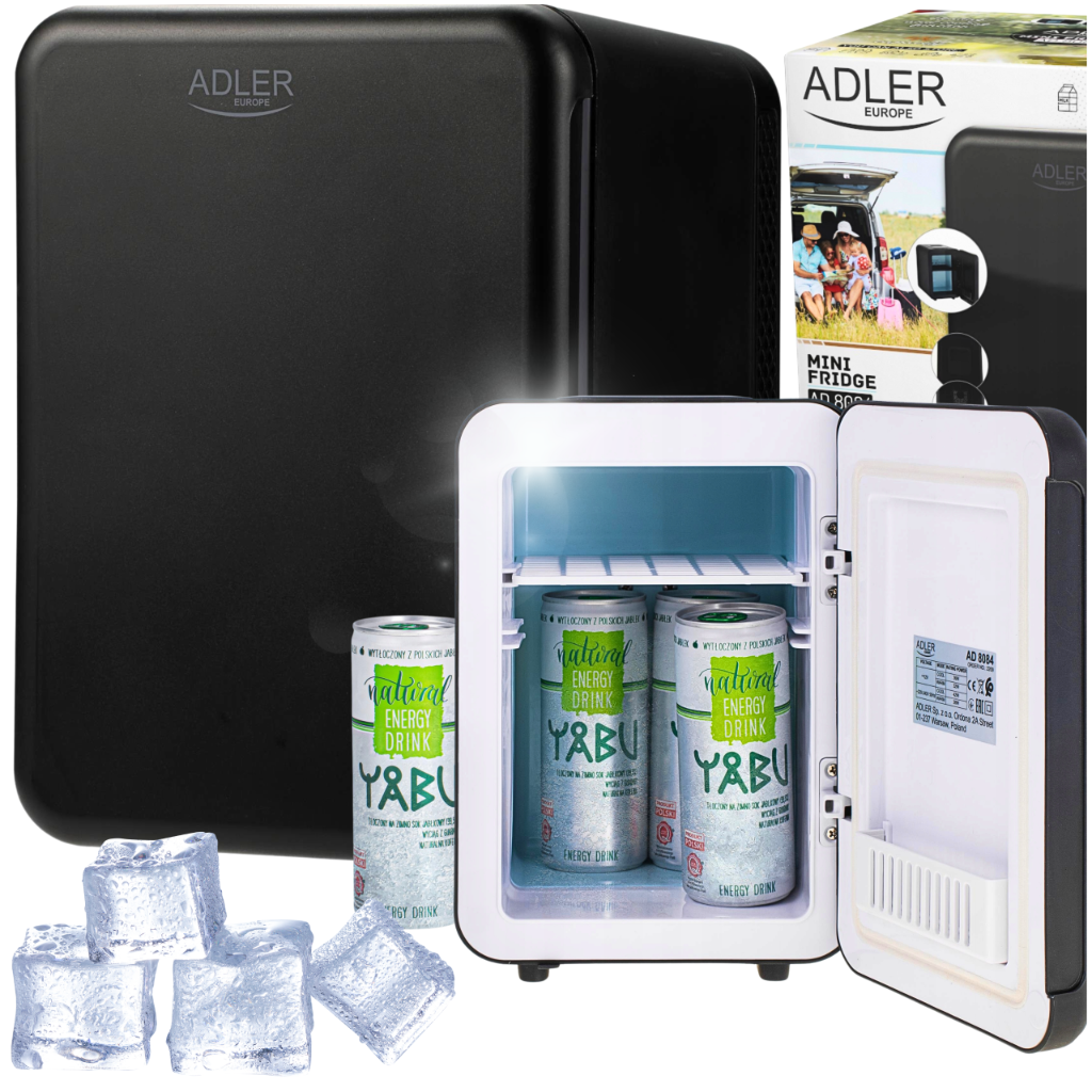 Adler Schwarz - Ad 8084 - Mini-Kühlschrank (4 L)