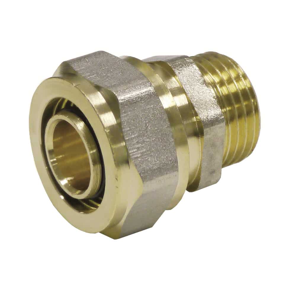 Boni-Shop® Schraubfitting, Kupplung 32mm, 1 Zoll Ag, Verbinder, Heizung, Trinkwasser, Boni