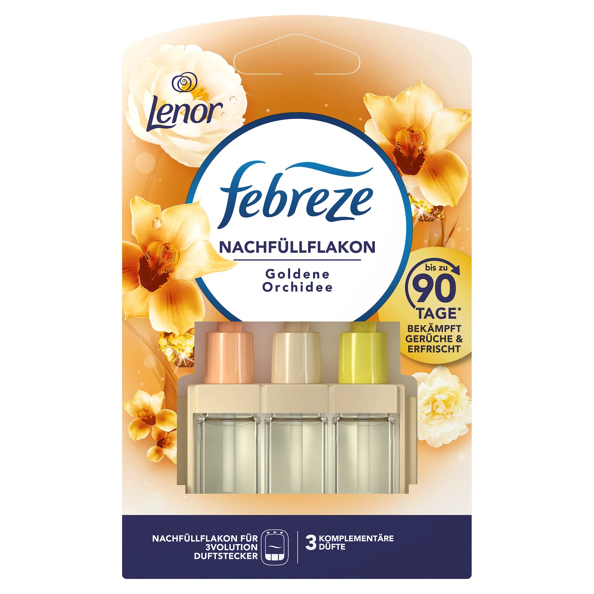 Febreze 3Volution Duftstecker Nachfüllflakon Lenor Goldene Orchidee Duftstecker-Nachfüllflakon