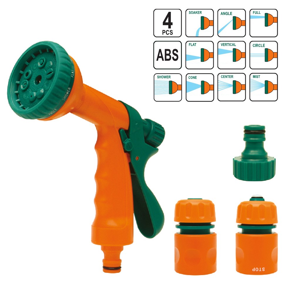 Flo Orange - Set 1/2'': Anschlüsse Mit Multifunktions-Spritzpistole 89208