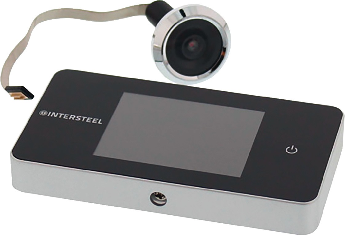 Intersteel Grau - Digitaler Türspion Basic Ku.silber 100Grad 38 Mm/110Mm - 99405504