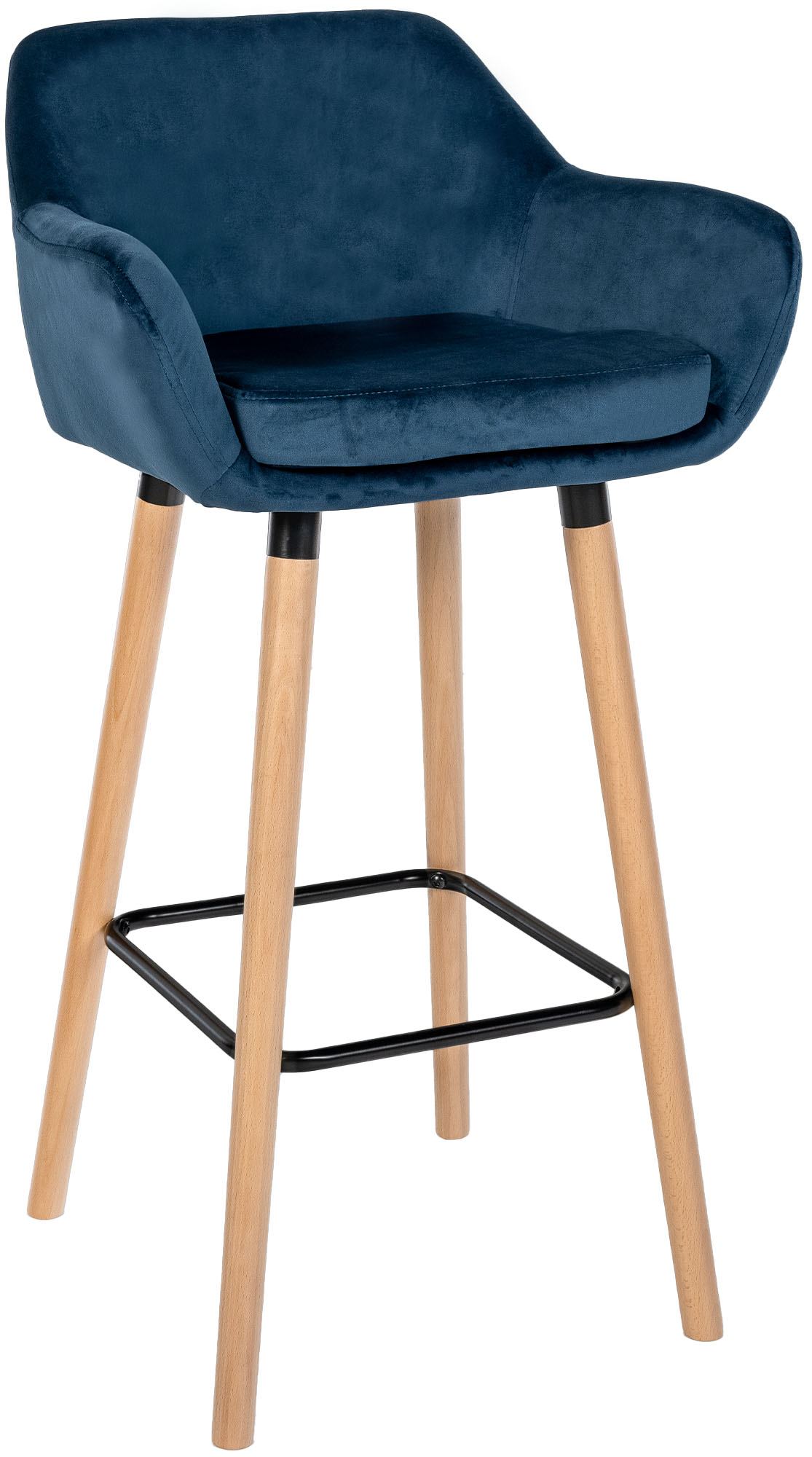 Clp Barhocker Grant Samt Blau