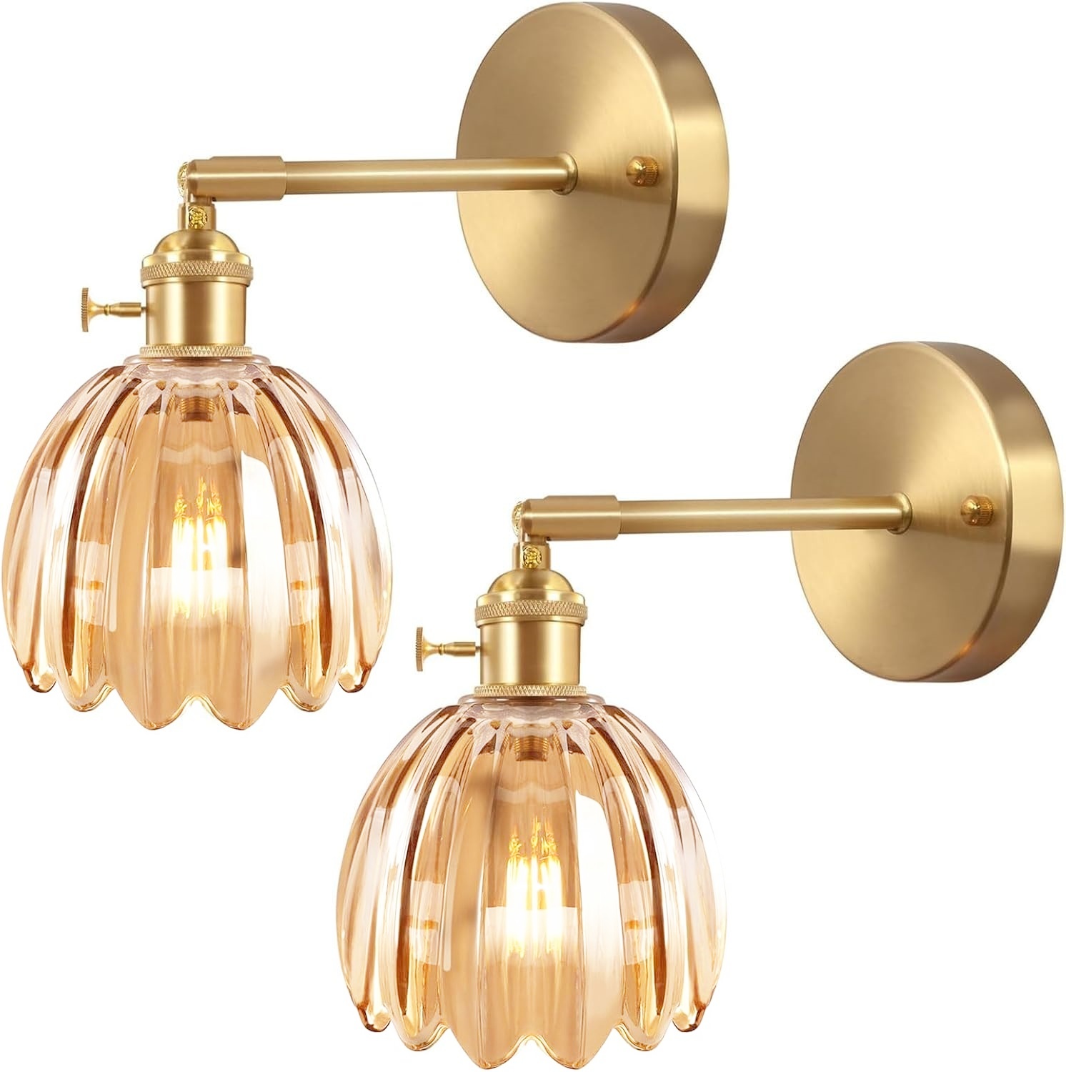 2pcs Applique Murale Rétro, Lampe Murale Vintage D'Intérieur
