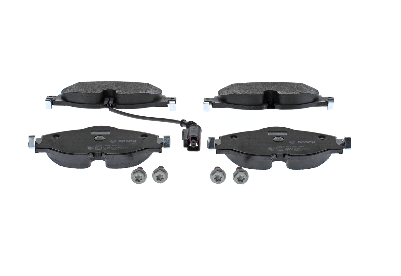 BOSCH Brake pad set VW,AUDI,SKODA 0 986 494 660 2K5698151,2K5698151A,2K5698151B 2K5698151E,2Q0698151F,5Q0698151,5Q0698151AF,5Q0698151AH,5Q0698151B