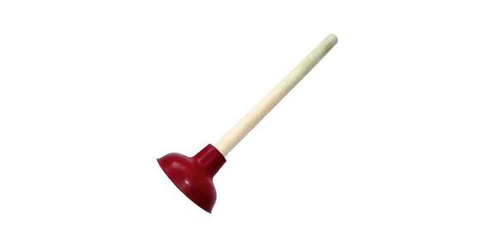Neutralware Rot Pümpel Länge: 41 Cm Werkstoff: Gummi/Holz, Reinigungsutensil, - Image 3