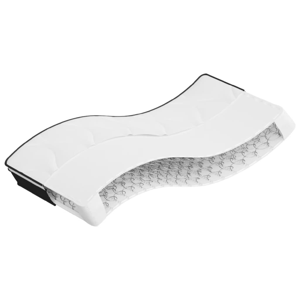 Matelas ressort 70x200 cm vidaxl accueil ferme soutien moelleux epaisseur 23 cm 5 zones housse de matelas
