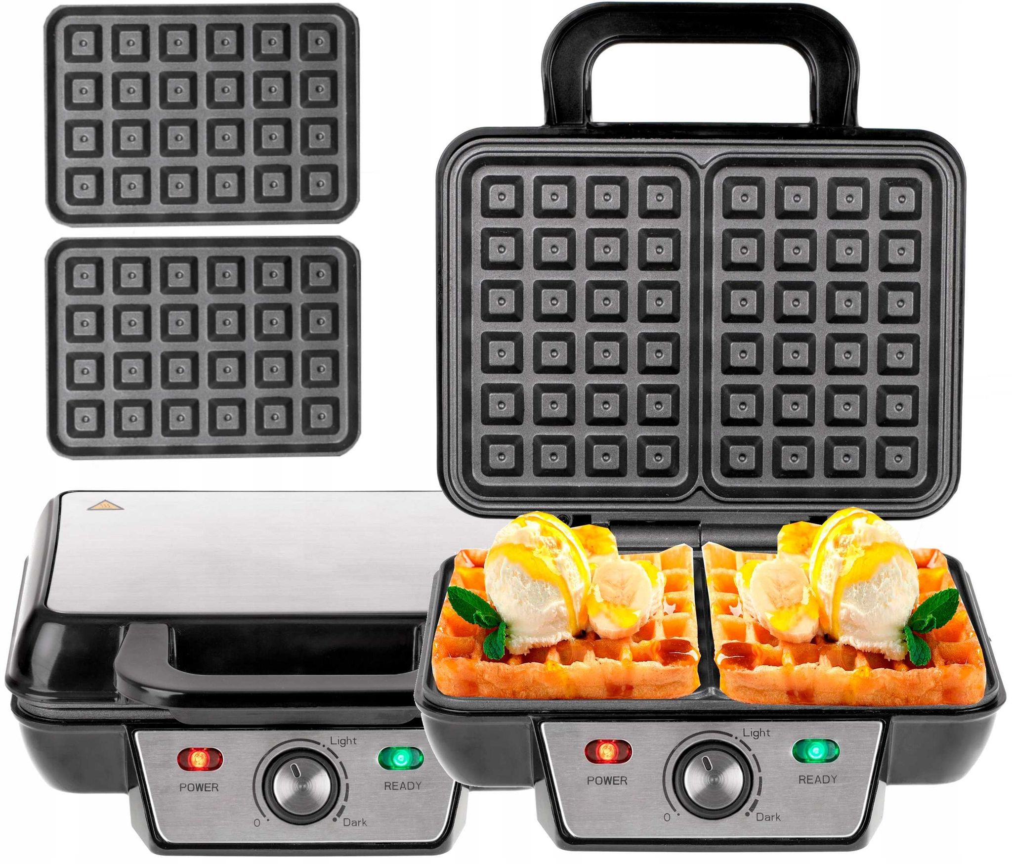 Camry Schwarz Cr 3046 Waffeleisen, Waffeleisen, - Bild 6