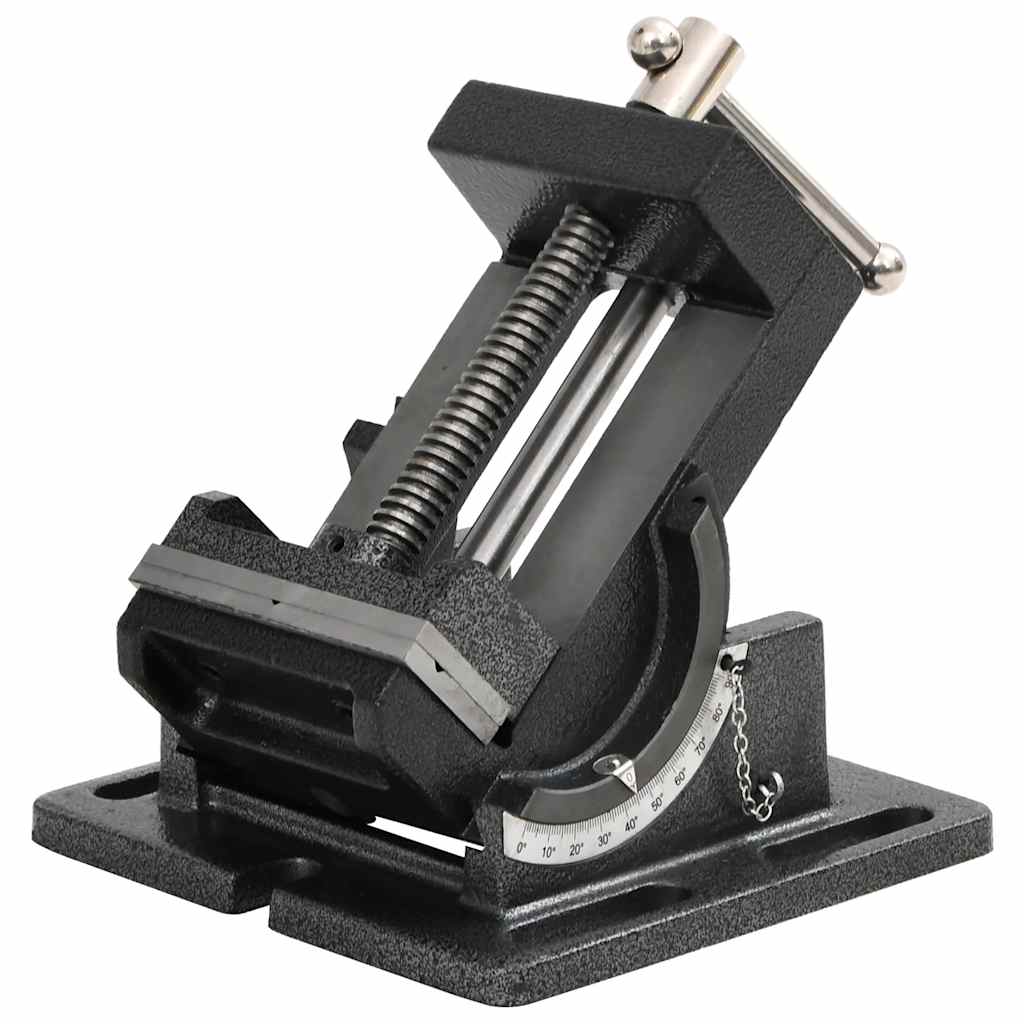 Étau inclinable pour perceuse en fonte, mâchoires 105 mm, ouverture 110 mm, réglage 0 à 90°, lot de 1