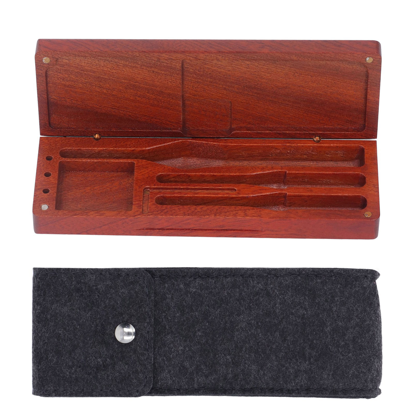 Boîte de rangement en bois pour fer à souder TS80P, étui usiné CNC, 193 x 65,5 mm