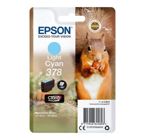 Epson , Druckerpatrone, 378 - 4.8 Ml - Hell Cyan - Original - Blister Mit Rf- / Aktustischem Alarmsignal (Lc) - Bild 3