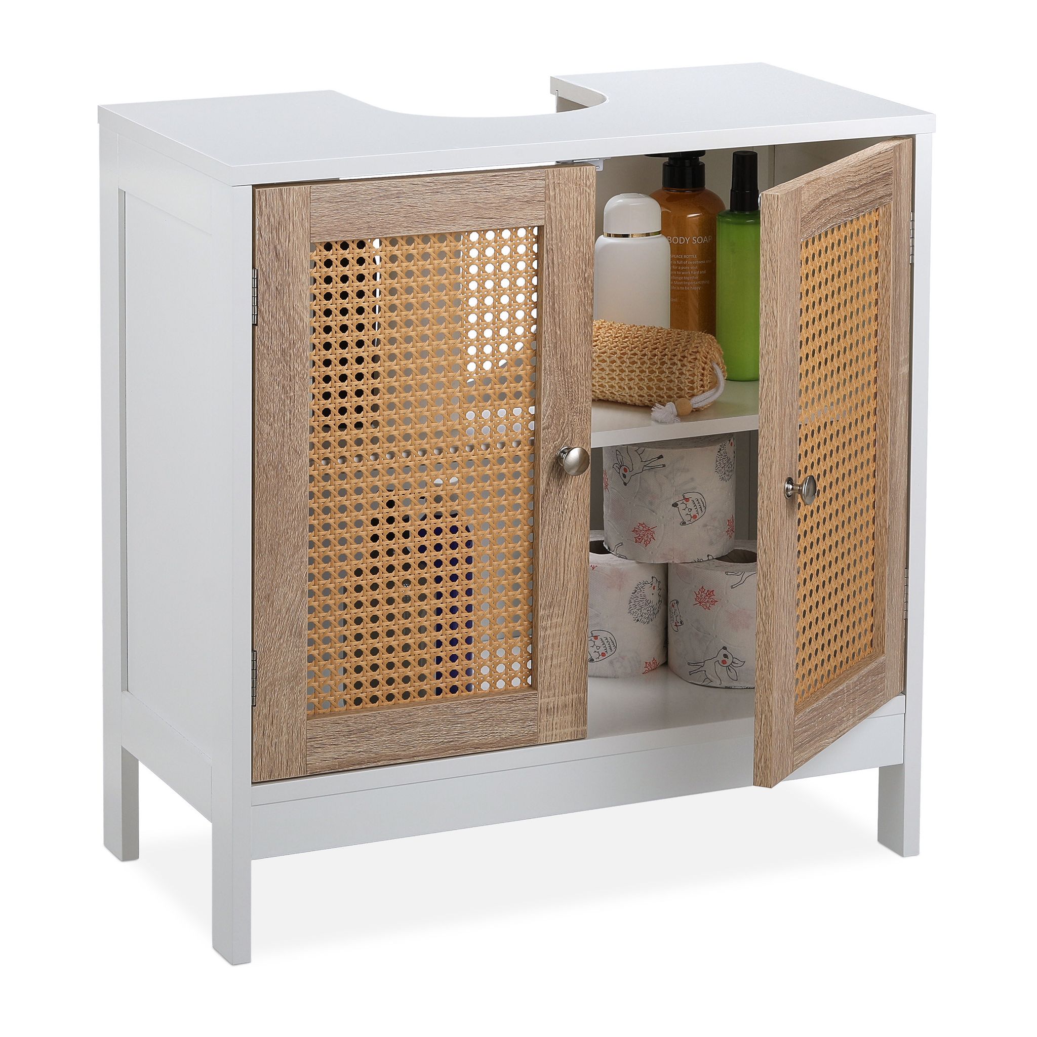 Relaxdays - Meuble Sous Lavabo