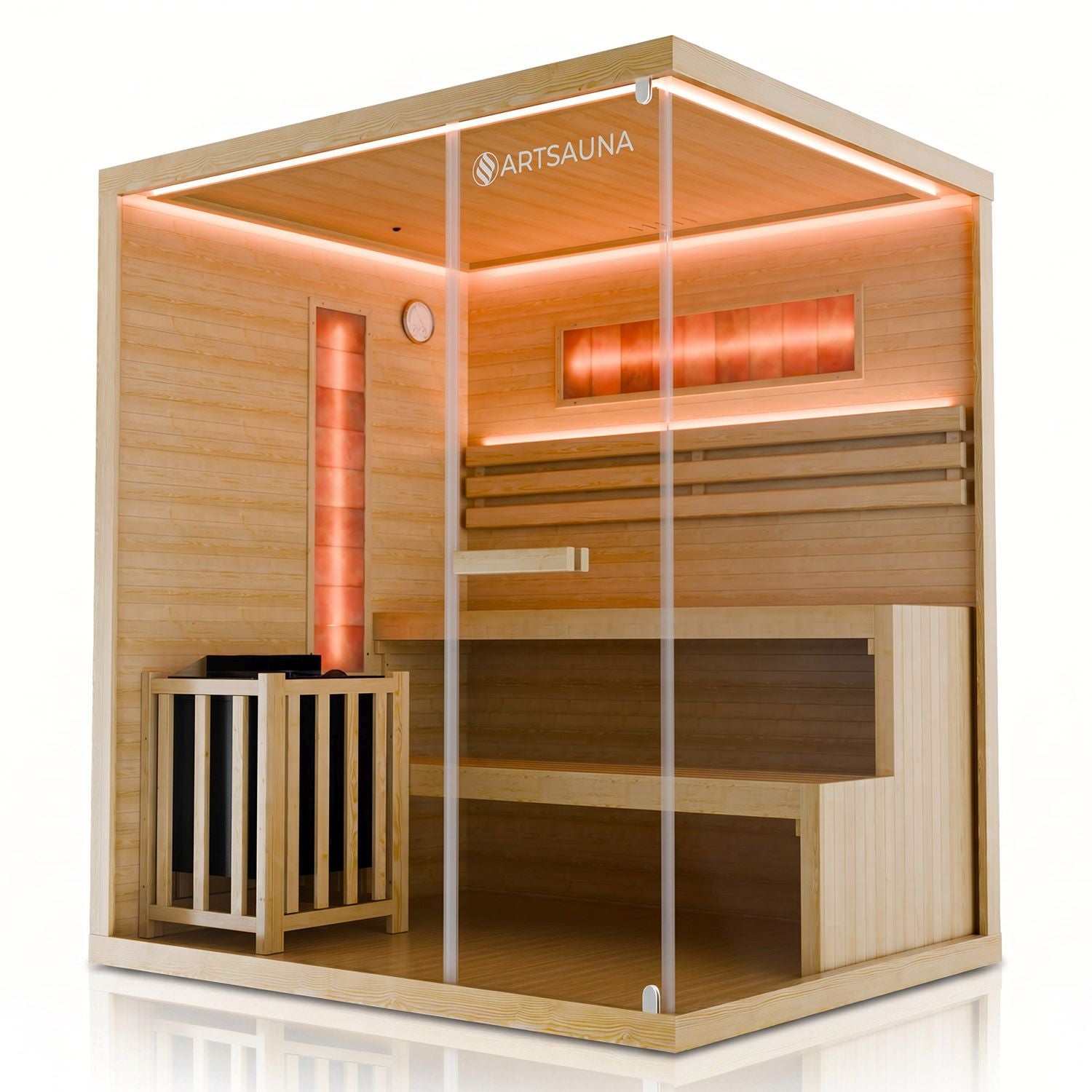 Sauna intérieur Vantaa 175 - pierre de sel | Artsauna |