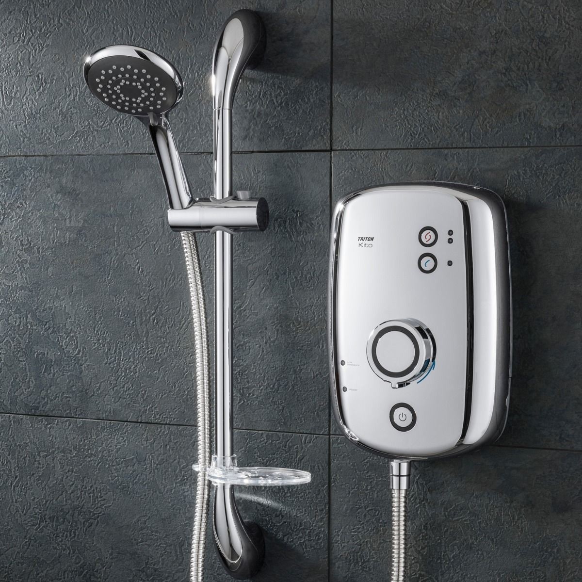 Triton Kito 10.5kw Polished Chrome Electric Shower -rp T80xr Aquatronic Enlight