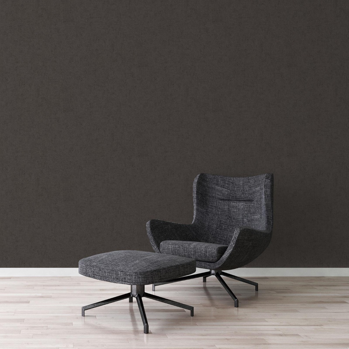A.s.creations - A.s. Creation Titanium 3 381975 Vliestapete Einfarbig 0.53 M X 10.05 M Schwarz