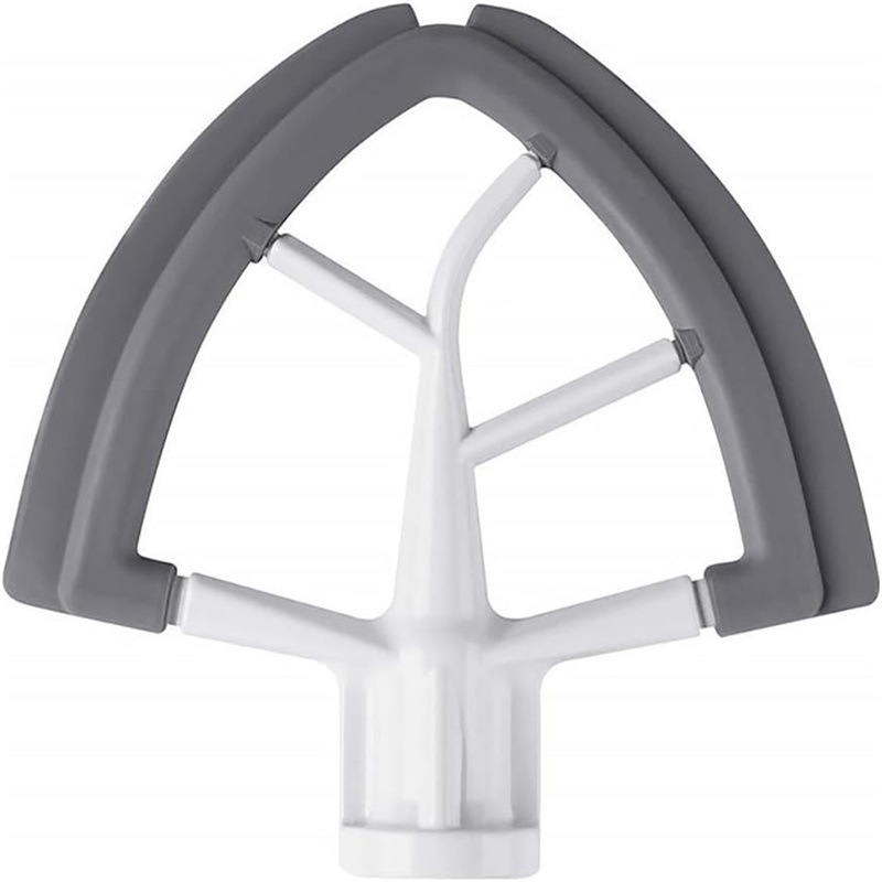 Aiperq Palette De Mélange Plate Avec Bord En Silicone Pour Bols Mélangeurs Inclinables Kitchenaid De 4,5 À 5 Pintes, Accessoires Et Embouts Kitchenaid