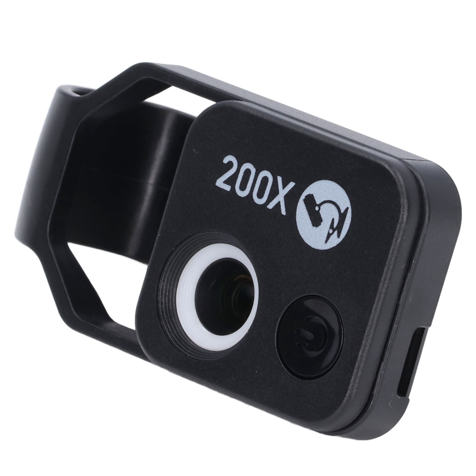 Loupe microscope pour smartphone, grossissement 200x, LED 2 niveaux, filtre CPL