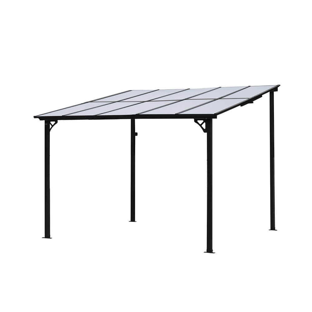 HOME DELUXE Abri de terrasse en aluminium ECO Anthracite - 300 x 300 cm