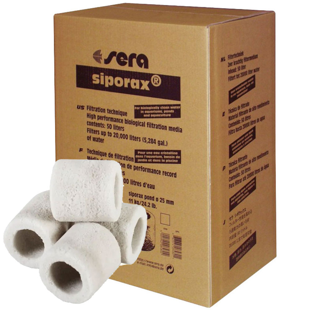 Sera Weiß Zubehör Für Teich Siporax Pond Biologischer Filter 50L