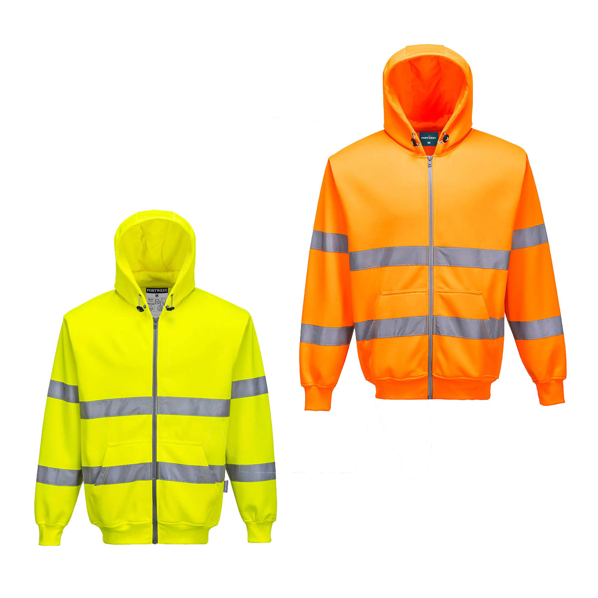 Portwest Gelb Hoody Mit Reißverschluss Hivis Xl - Bild 3