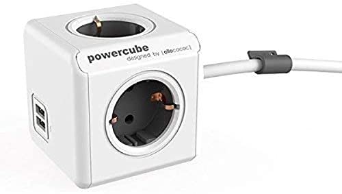 PowerCube erweitert Doppel-USB + 4 Ausgänge mit 1,5 Meter Kabel - Bild 4