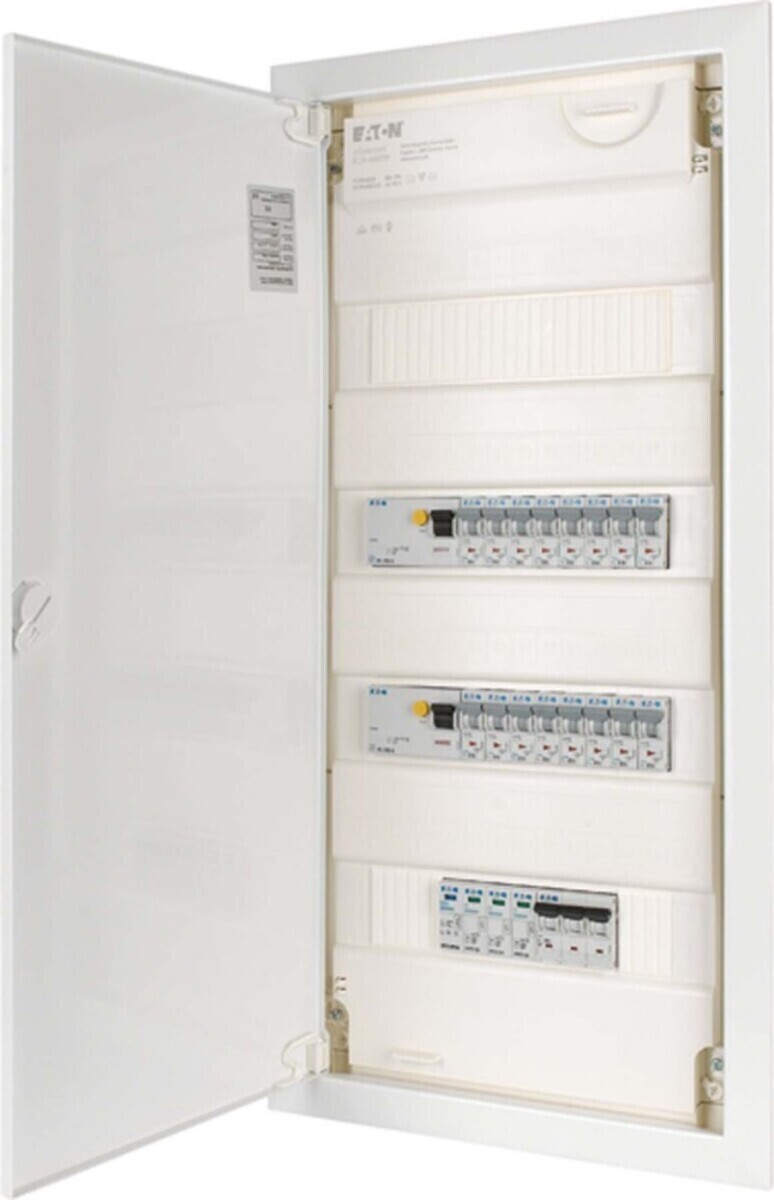 Eaton Weiss Verteilerschrank, Moe Klv-Pw-48-1Pxl-1Spd-2Pfim-16Pli Bestã¼Ckter Kleinverteiler, 4-Reihig Stahlble - Image 4