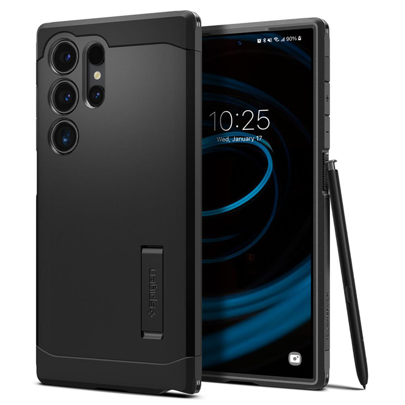 Spigen Schwarz Hülle Für Samsung Galaxy S24 Ultra S928, Tough Armor, Acs07300 - Bild 6